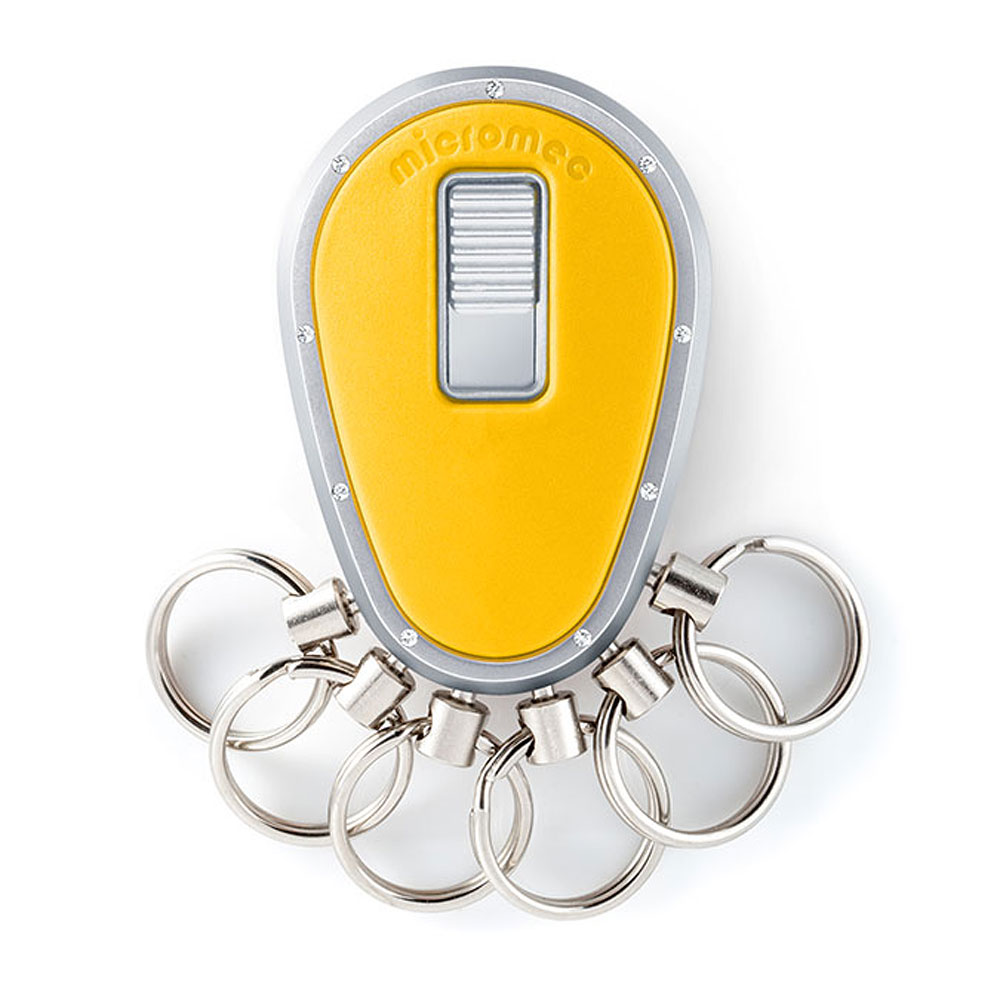 Key Organizer, Chrom Gelb, Swarovski